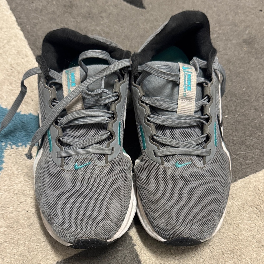 Nike Gray and Teal Sneakers